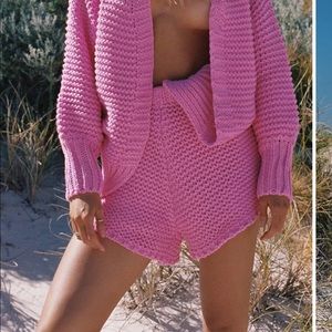 Sabo skirt pink knit shorts